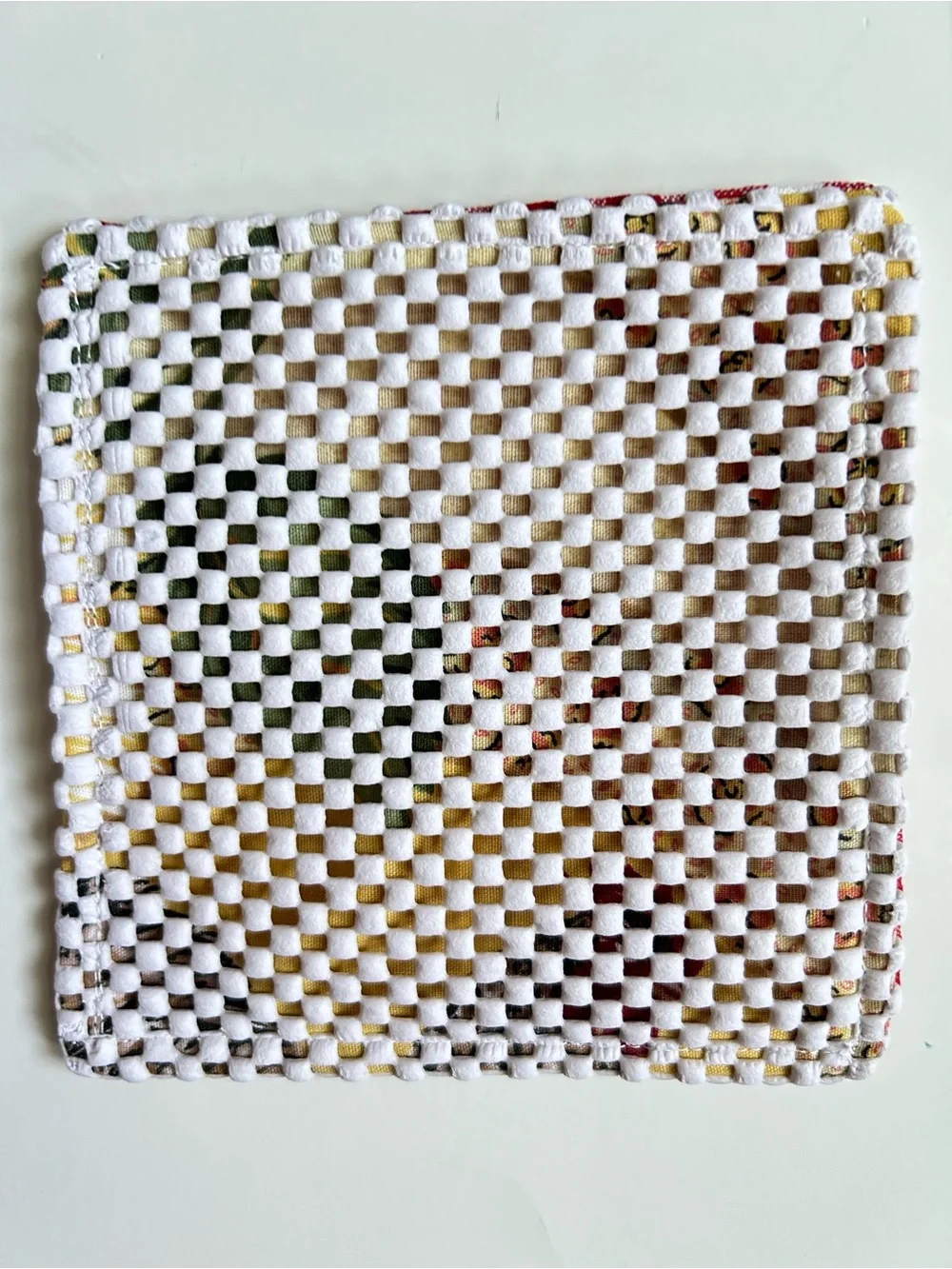 Hand Crafted Red and White Gingham Non Slip Jar Grippers Opens Hard to Turn Lids